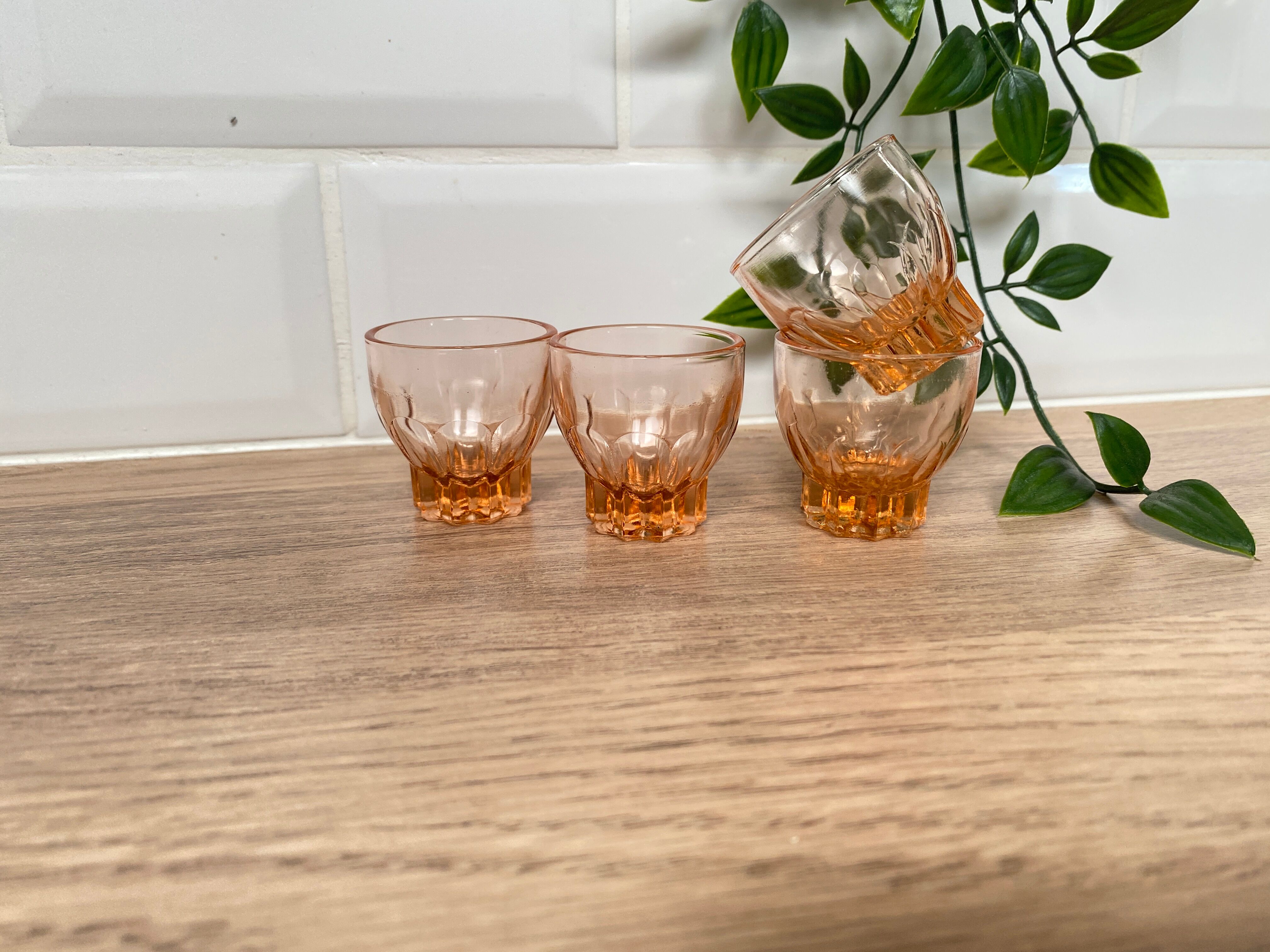 Set de 4 verres liqueur Luminarc étoile rose
