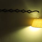 Erik Hansen for Le Klint scissor articulated teak wall light, Denmark 1960s