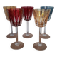 5 verres en cristal de Fains les source de la Meuse