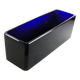 Art Deco fruit bowl, cobalt crystal, designed by J. Hoffmann, Czech, 1930s