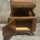 Pair of bedside tables, 1930s, 1940s, solid wood and marble