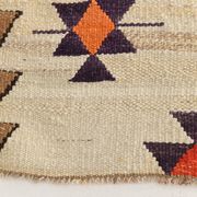 3x10 Kilim Purple Cream Vintage Runner Rug 91x314Cm