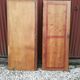 Duo of art deco mirrors on old 70x160 cm cabinet doors