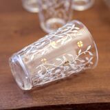 Liquor service 8 glasses 60s