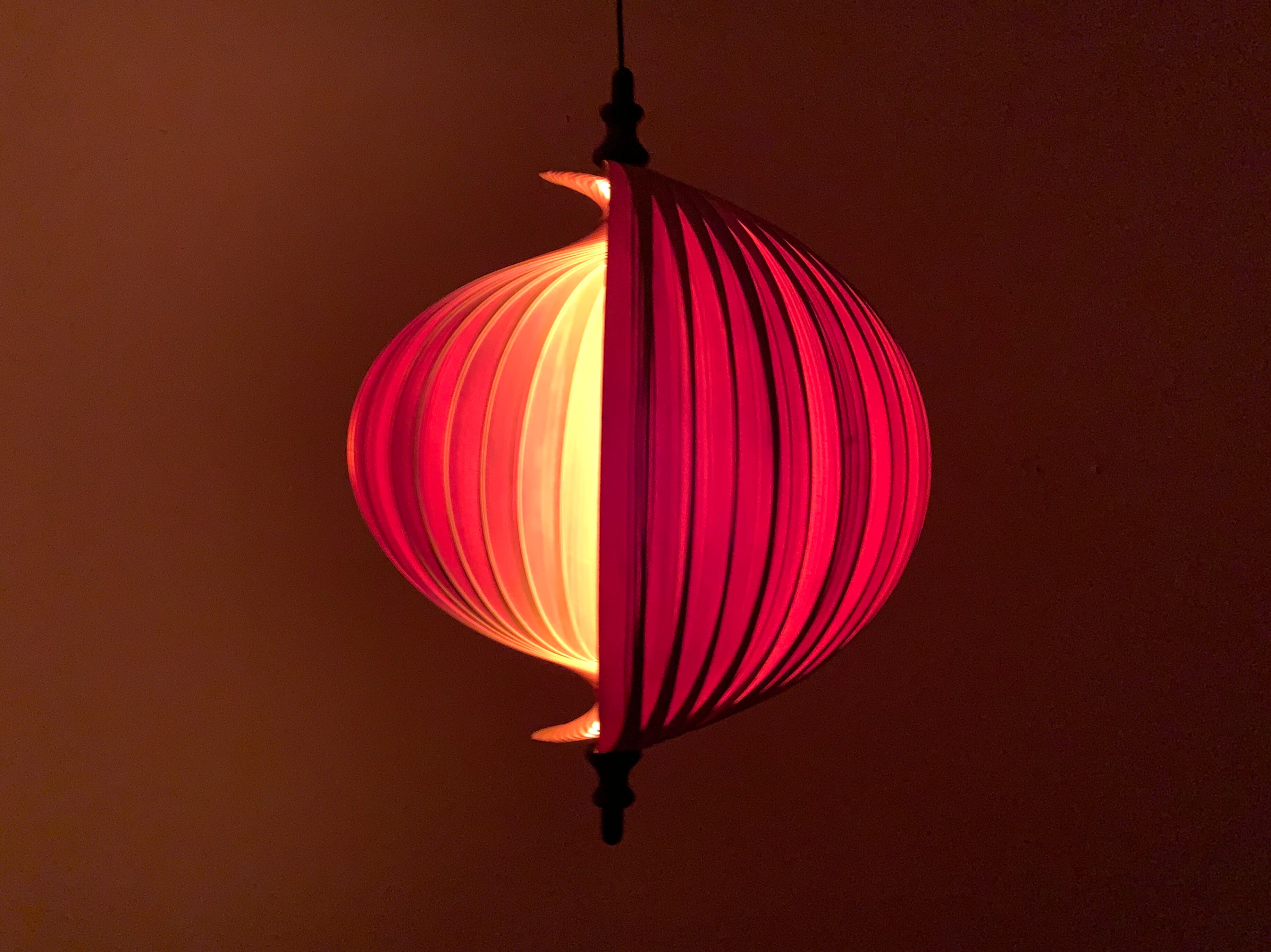 XXL swedish Mid-Century Modern moon pendant lamp