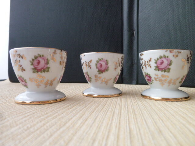 Set of 6 flowered shells in Limoges porcelain