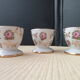 Set of 6 flowered shells in Limoges porcelain