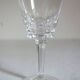 8 vintage Vannes crystal white wine glasses