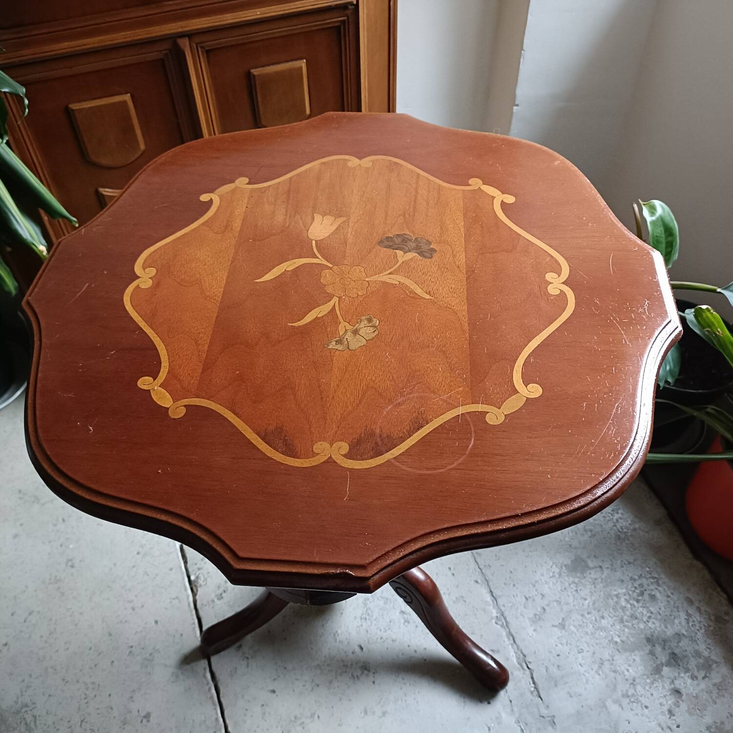 Vintage tripod table.