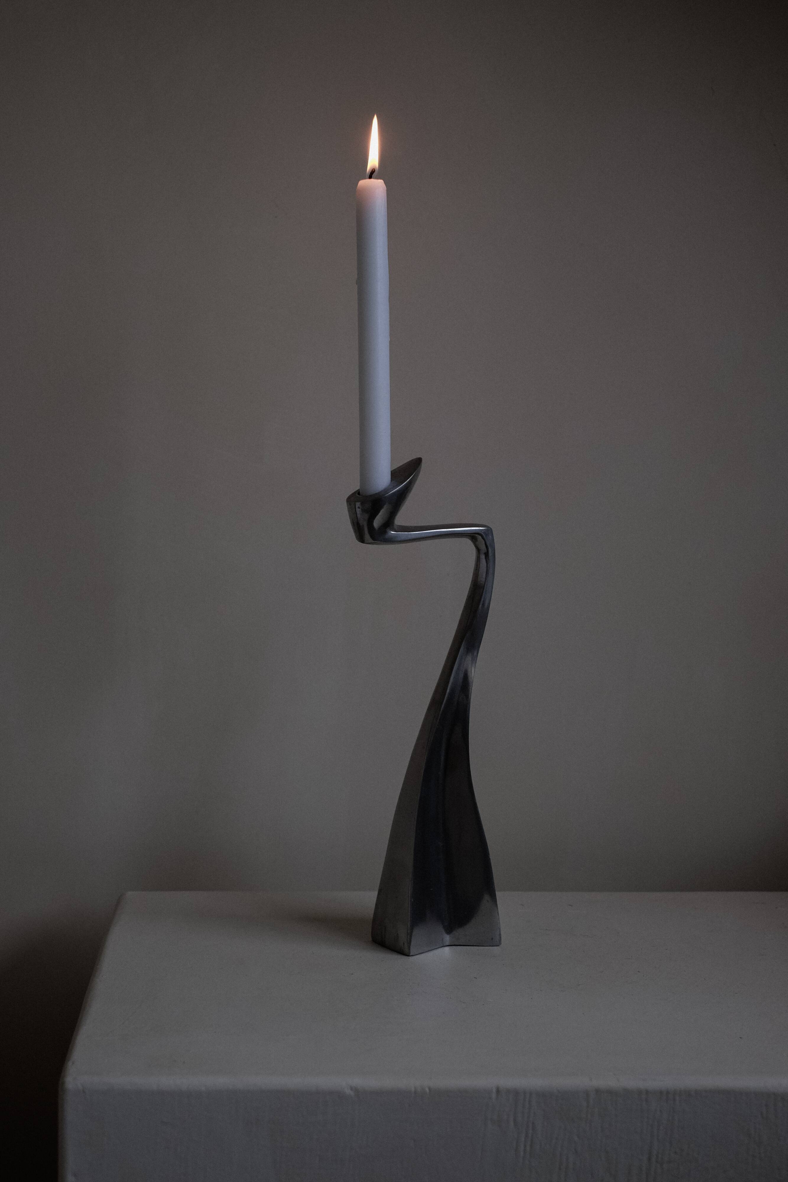 Pair of candle holders by Matthew Hilton 80's