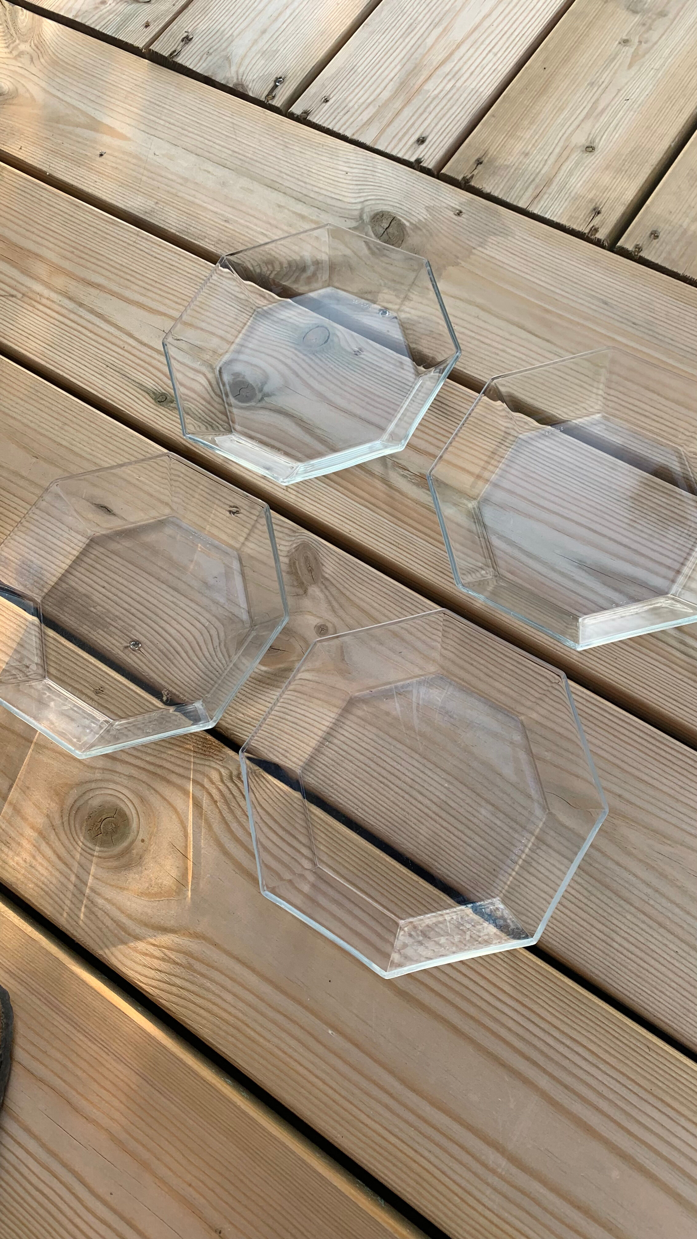 Transparent arcoroc plates