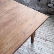 Farm table pitch pine 2 x 1 m from the 1950s