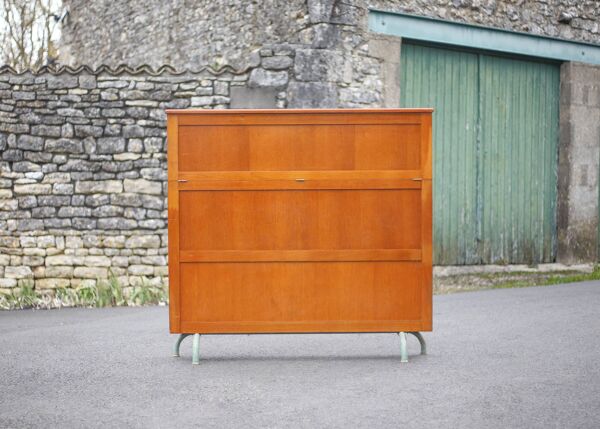 Meuble de rangement, meuble d'école, meuble bois, meuble vintage années 60, décoration intérieur