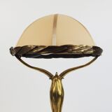 Bronze art nouveau lamp