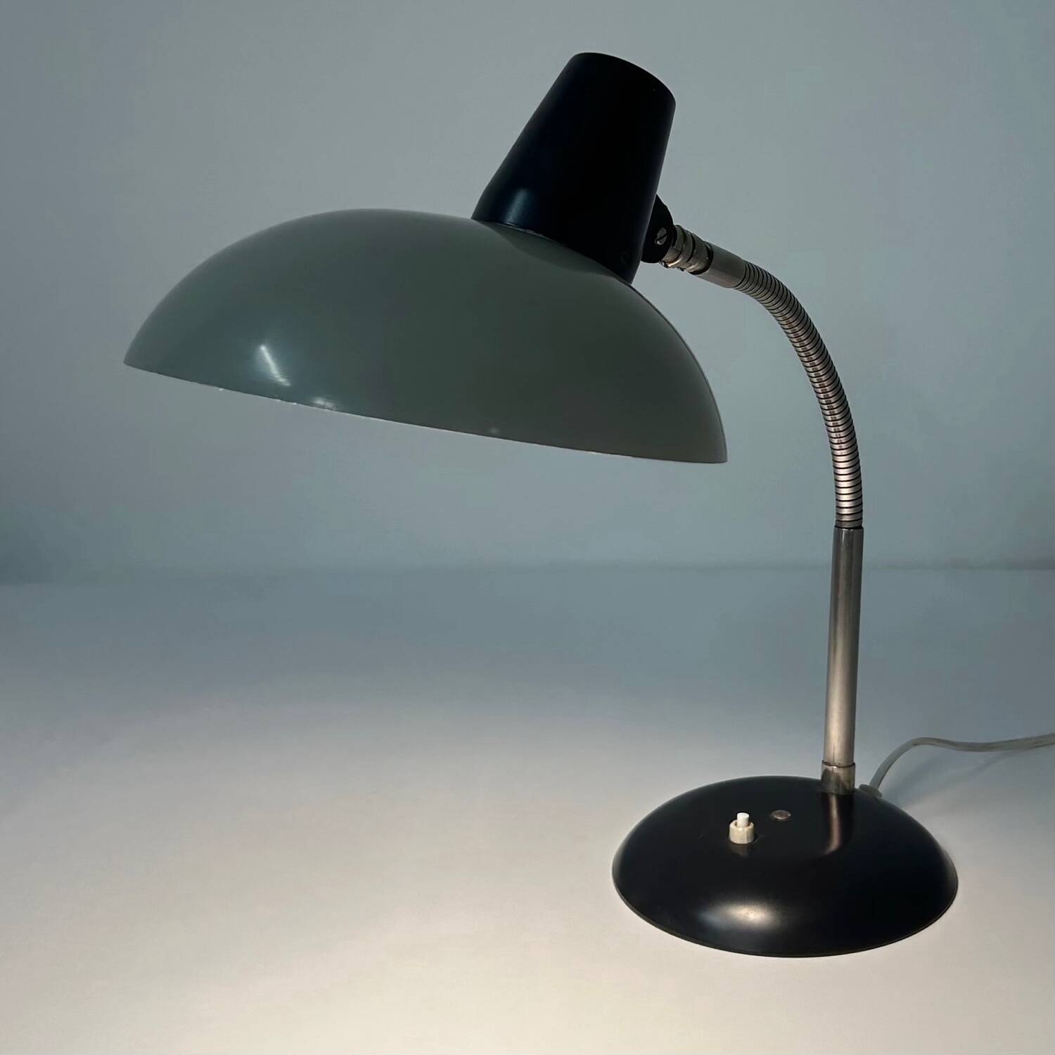 Desk lamp model 50 by karl lang for sis-licht, 1960s | stony grey