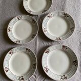 Flat plates Sarreguemines model Christiane