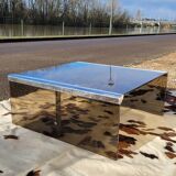 Smoked glass coffee table by Galloti and Radice Italy, 1970s