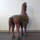 Cheval en bois polychrome