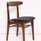 Black velvet chair, Rajmund Halas, Poland, 1960s
