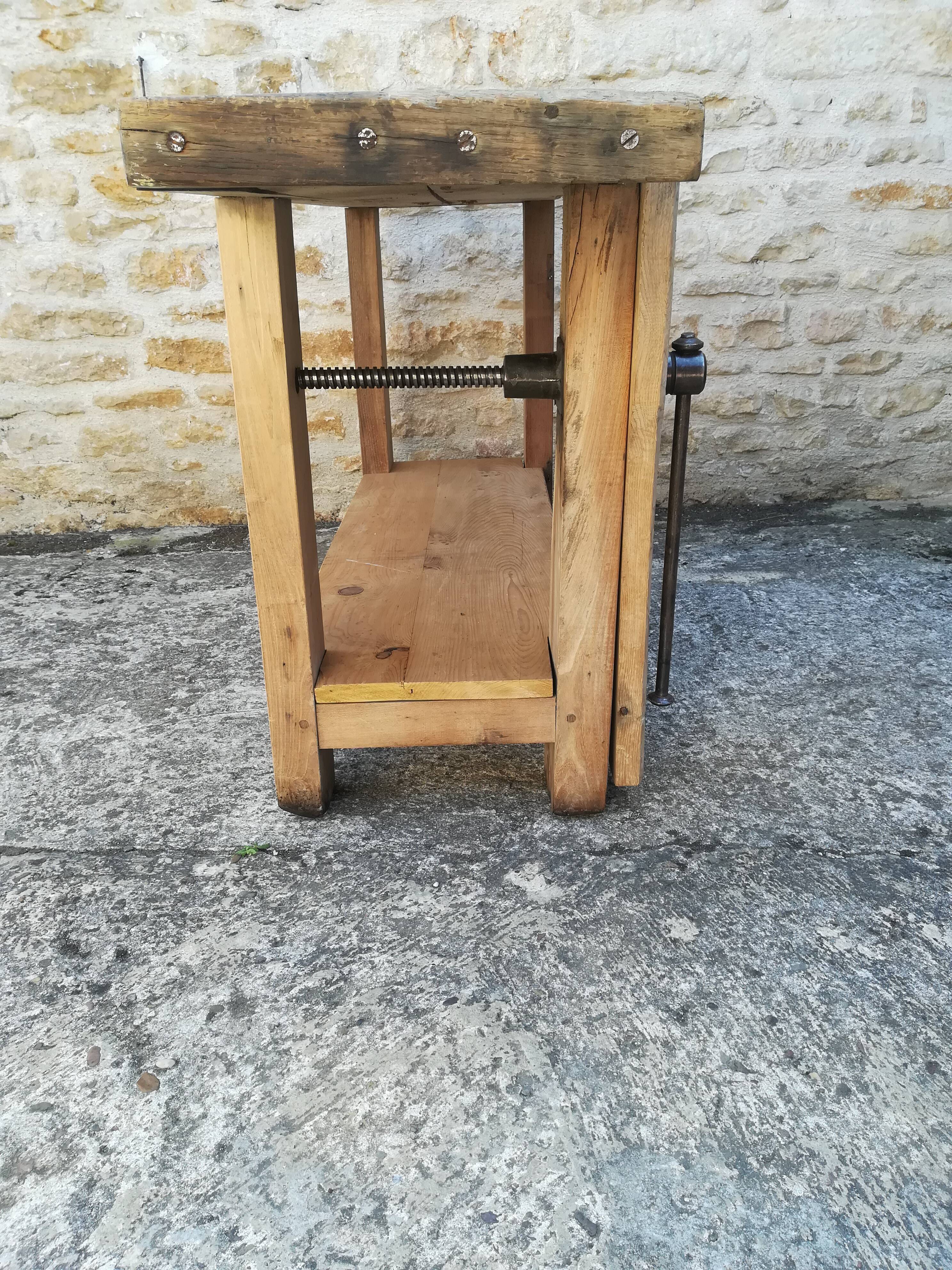 Oak workbench