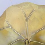 Wall lamp in golden brass leaf water lilies design 60
