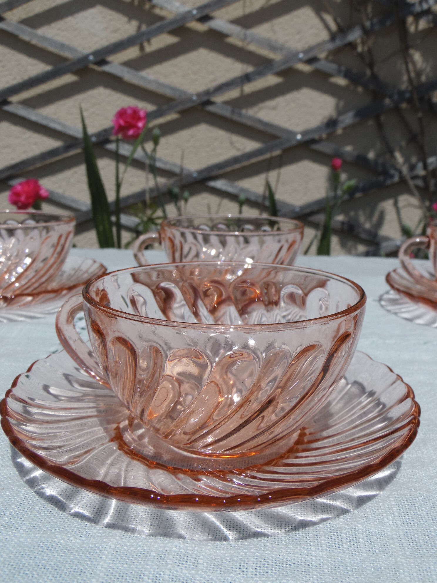 Rosaline cups and saucer in original box