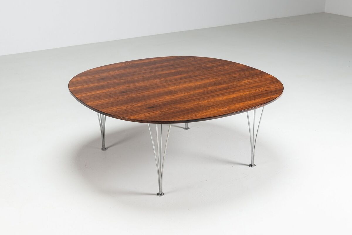 Piet Hein & Bruno Mathsson Superellipse coffee table Fritz Hansen Denmark 1968