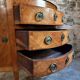 French antique demi-lune commode – Louis XVI with marble top