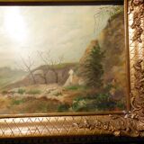 Impressionist painting, XIX-XX°s., landscape, oil on wood signed A.Hervé