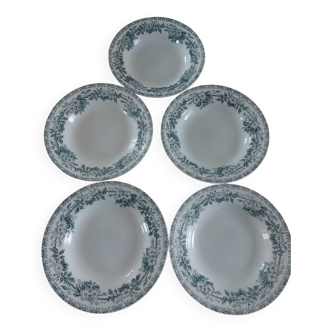 Lot d'assiettes Saint Amand Guadeloupe
