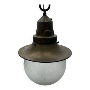 Lampe suspendue vintage - laiton