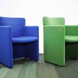 2 Chaises italiennes Fauteuil Centro Progetti Tecno Modèle S148