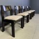 Vintage brutalist dining chairs, set of 5 - 1970s