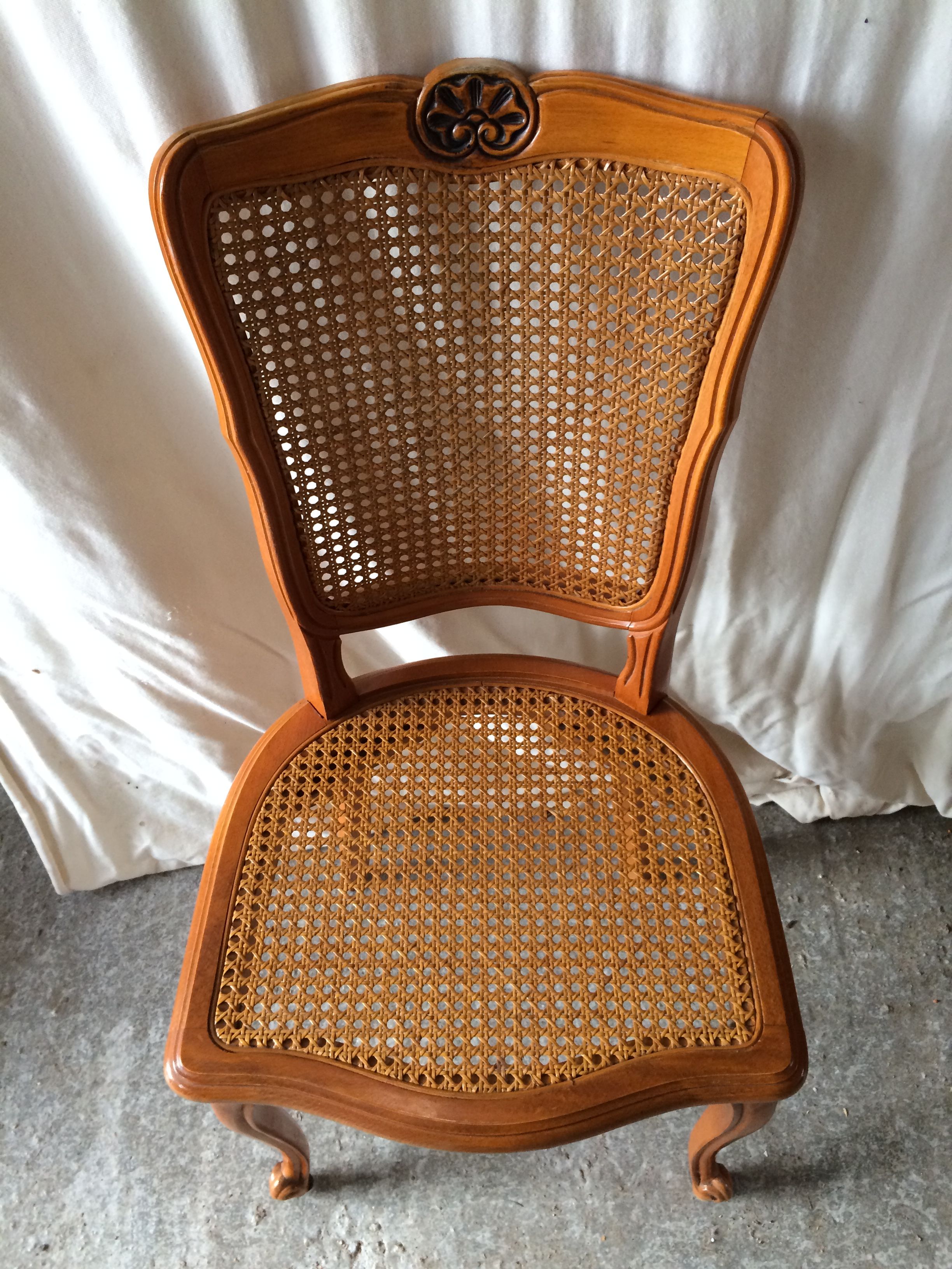 Series of 8 Chairs Style LOUIS XV Wood - Assise - Vintage Cannés File