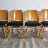 Dining Chairs by Radomir Hoffman for Ton, 1950s, Set of 4