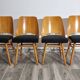 Dining Chairs by Radomir Hoffman for Ton, 1950s, Set of 4