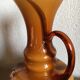 Blown marbled glass carafe