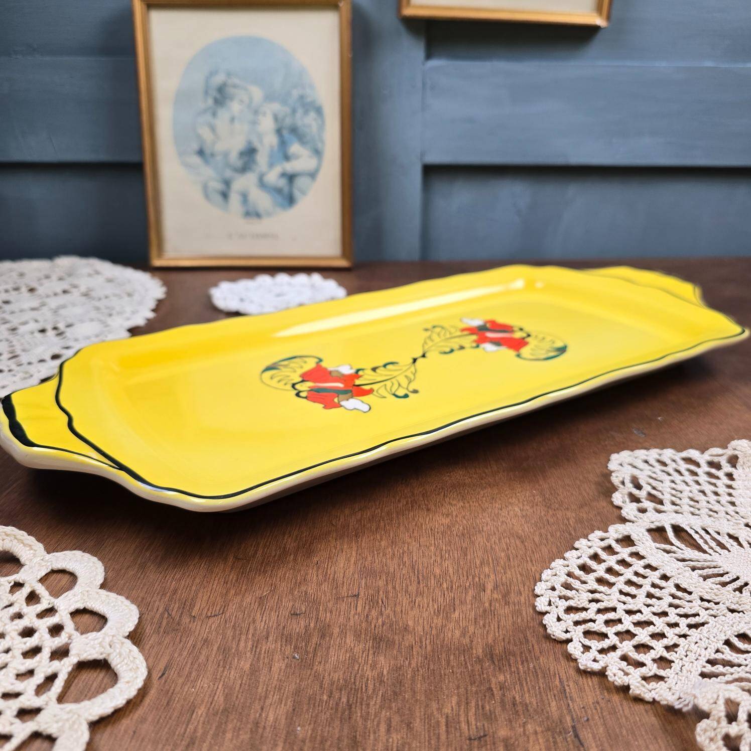 Longwy Panache rectangular dish – 1950s