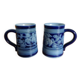 Mug tasse chope en grès d’Alsace Betschdorf signé Krumeich Remmy