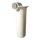 Enzo Bioli (1832) white ceramic vase for Il Picchio, Italy 1950s