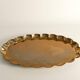 Hollywood Regency Oval Brass Tray by Arvid Johansson, Arvika Konstsmide, Sweden