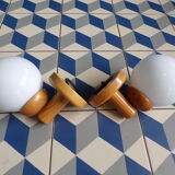 Pair of pine scndivave sconces