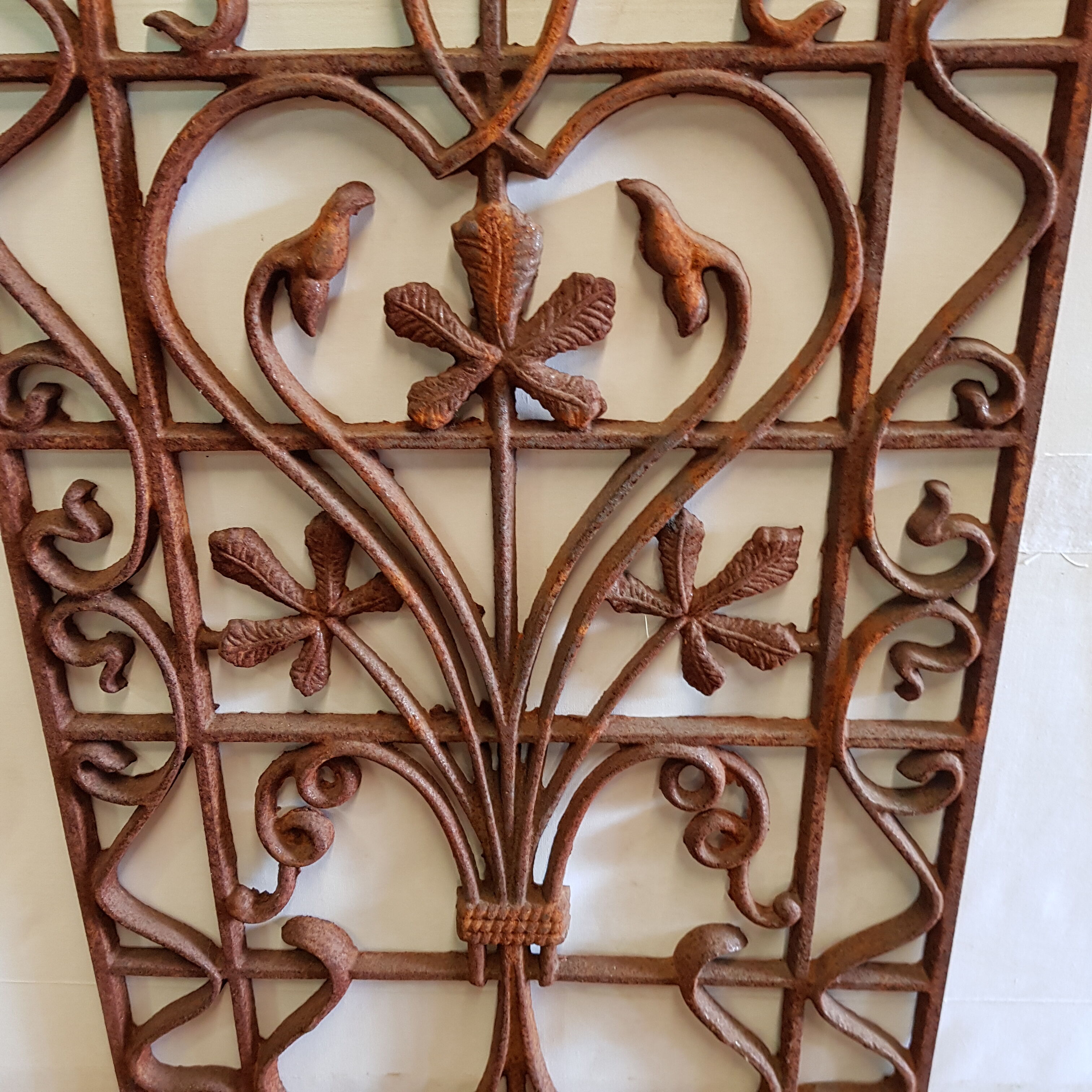 Cast iron door grille