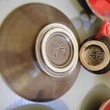 Coffee service, 6 ceramic cups and saucers from Vallauris 50s/60s Vintage