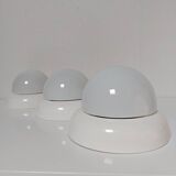 Suite of 3 space age wall lights, Austria 1970