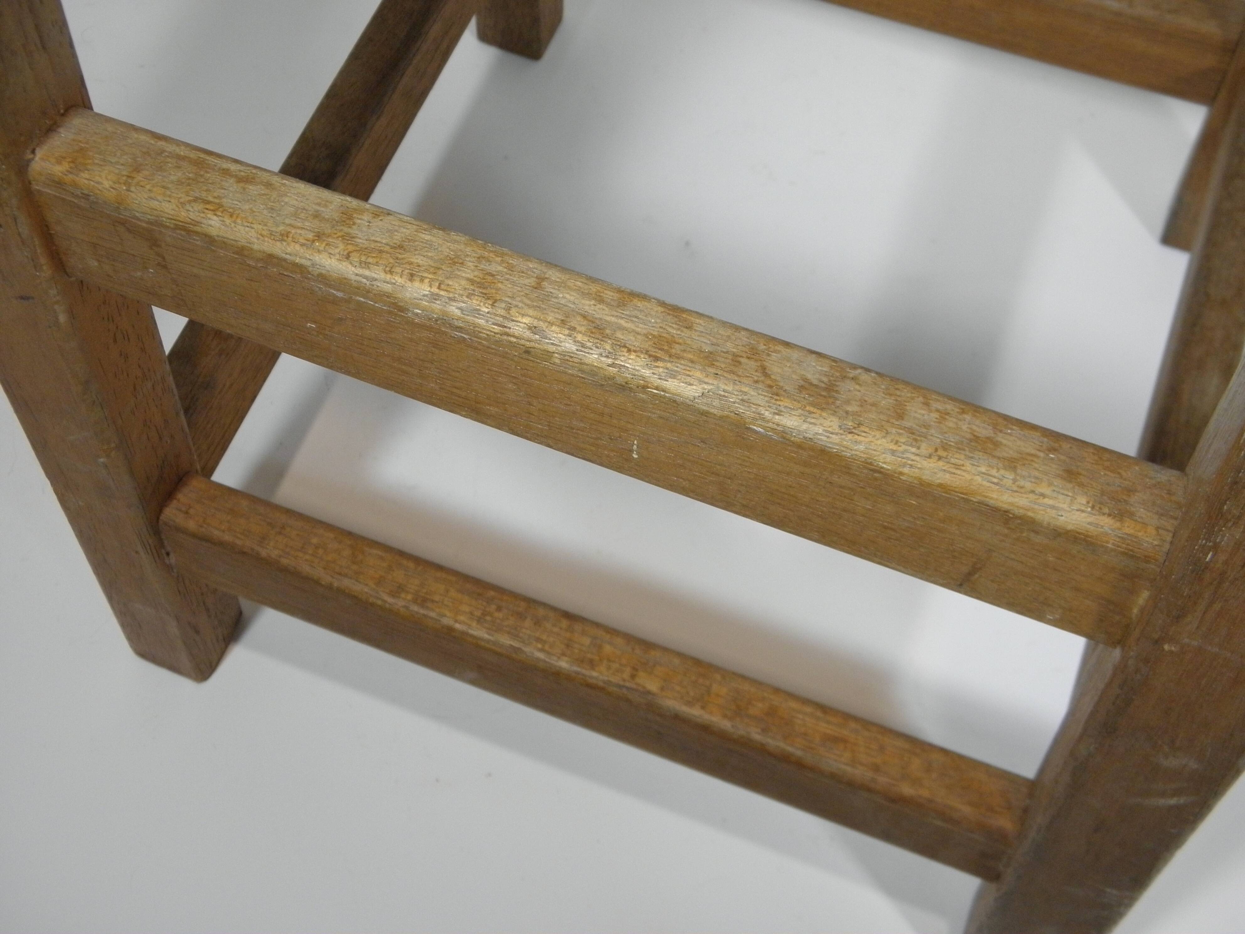 WORKSHOP STOOL, WOODEN SIDE SEAT 73 cm