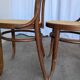 Set of 6 Bentwood Dining Chairs with Cane Seat / Bistro Thonet Style Chairs
