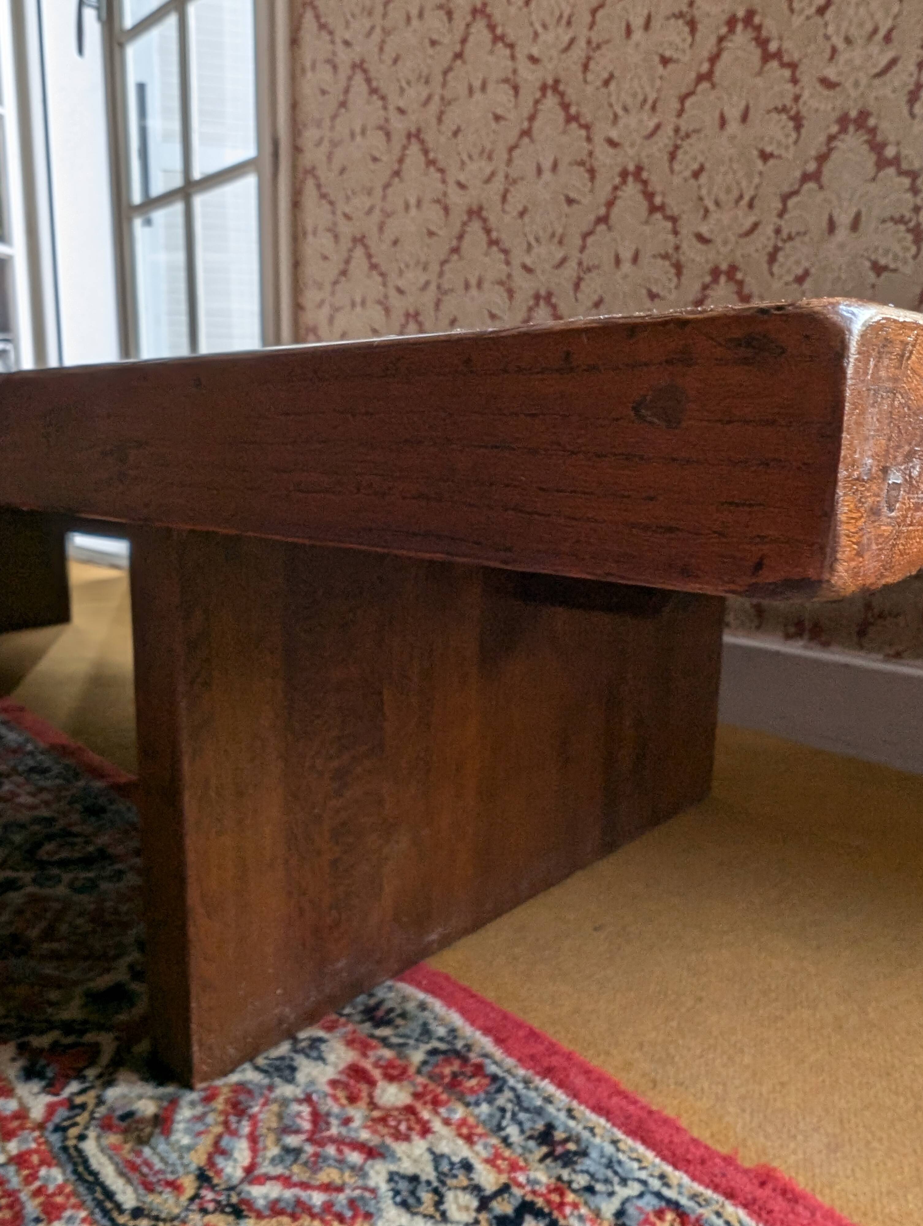 Large coffee table in solid wood