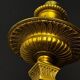 A pair of important gilt bronze wall sconces, Louis XVI style, 19th century.