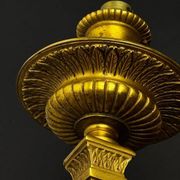 A pair of important gilt bronze wall sconces, Louis XVI style, 19th century.